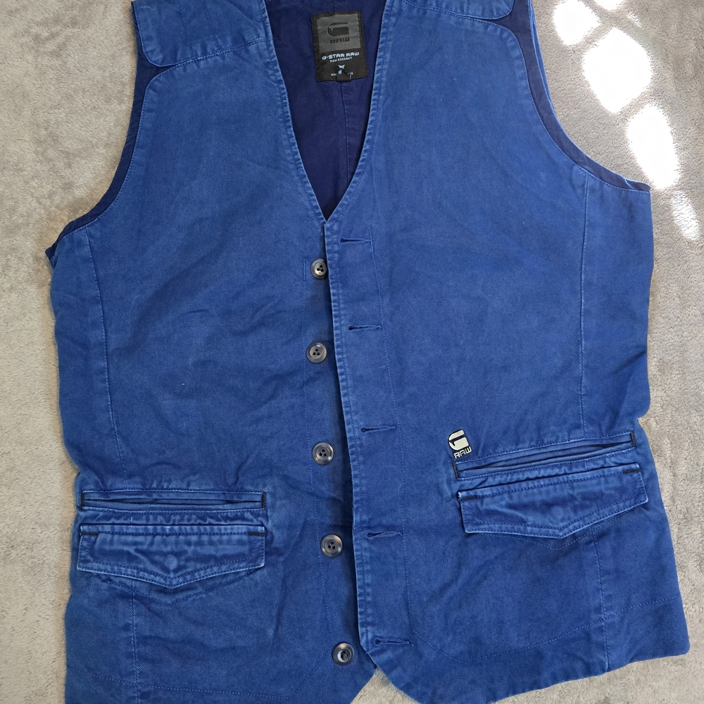 G-STAR RCT OMEGA GILET Blue Men's Vest